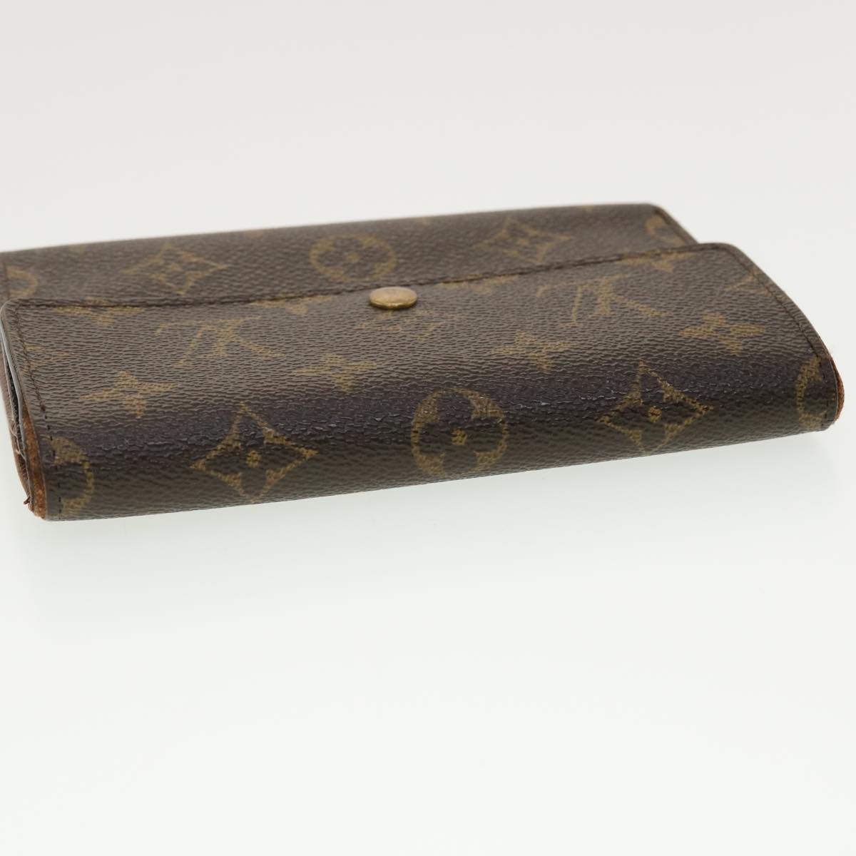 LOUIS VUITTON Monogram Porte Tresor Etui Papie Wallet M61202 LV Auth 39500