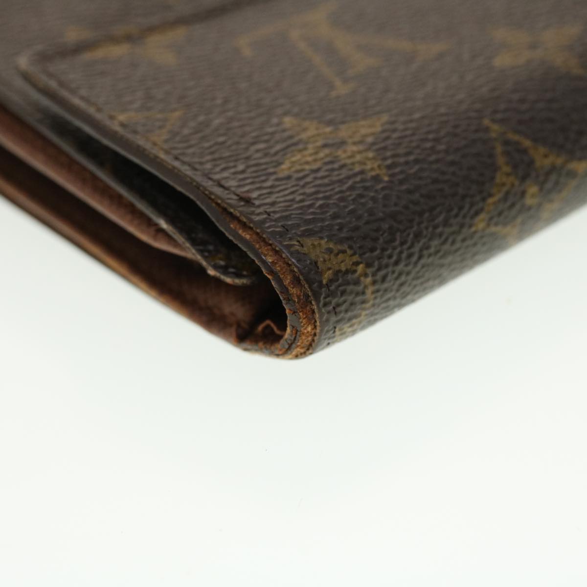 LOUIS VUITTON Monogram Porte Tresor Etui Papie Wallet M61202 LV Auth 39500