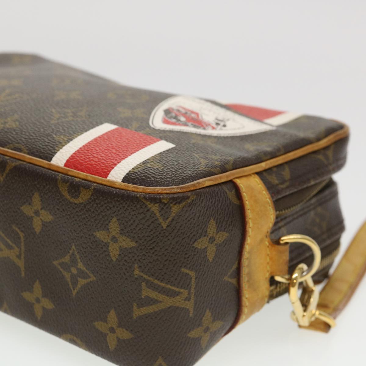 LOUIS VUITTON Monogram China Run Pavel Clutch Bag M41432 LV Auth 39532