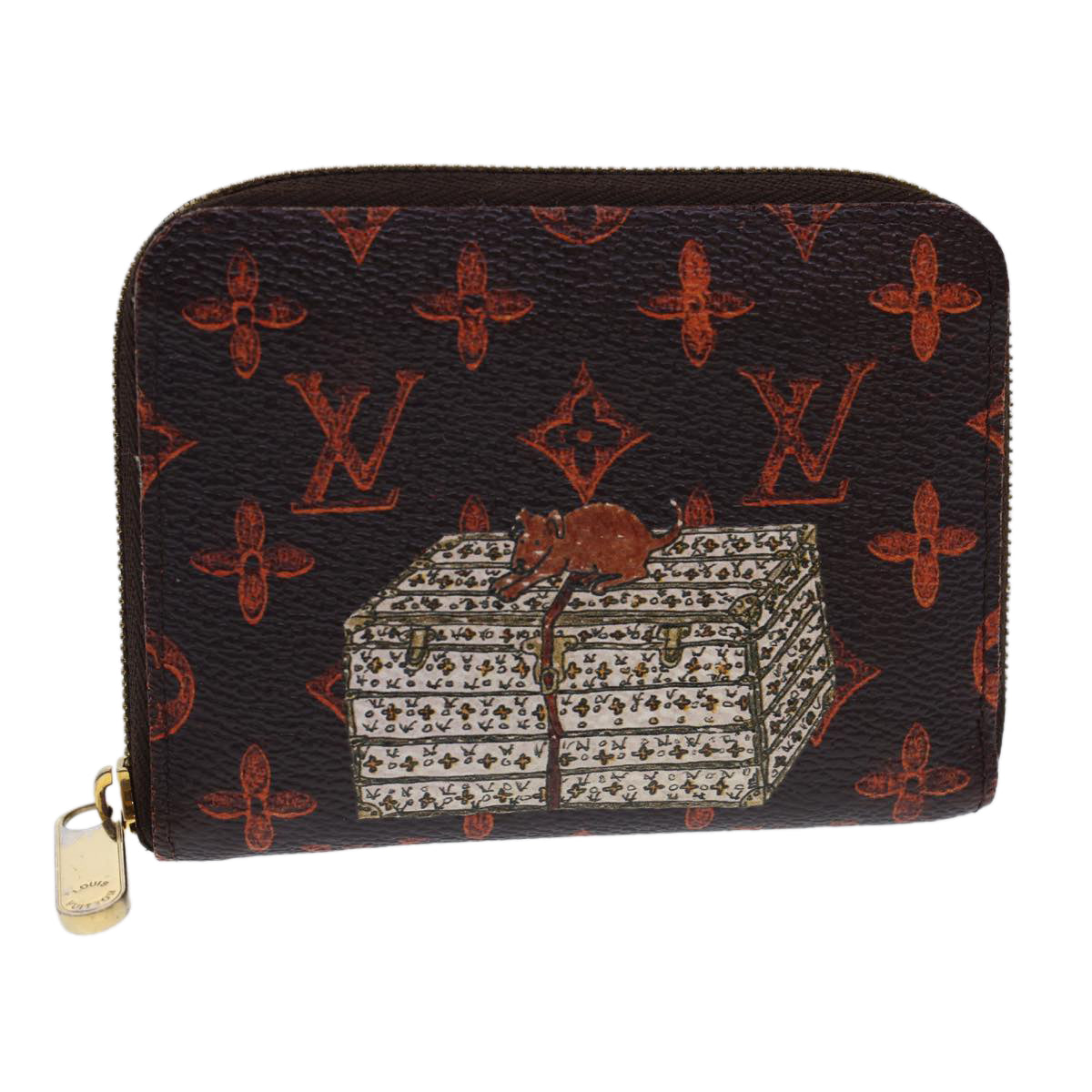 LOUIS VUITTON Catgram Cruise Collection Zippy Coin Purse Marron M63883 LV 39540 - 0