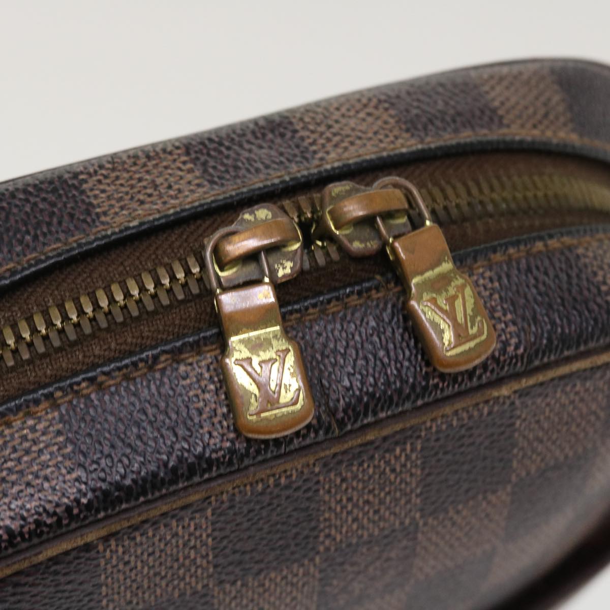 LOUIS VUITTON Damier Ebene Ipanema PM Shoulder Bag N51294 LV Auth 39558