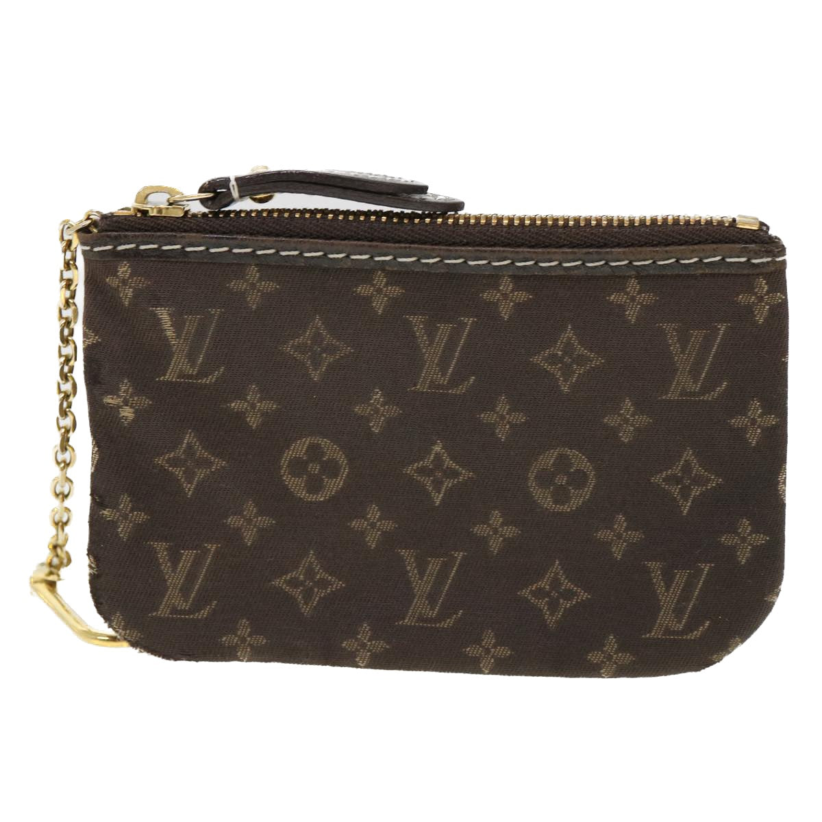 LOUIS VUITTON Monogram Idylle Pochette Cles Coin Purse Fuzan M62994 Auth 39565