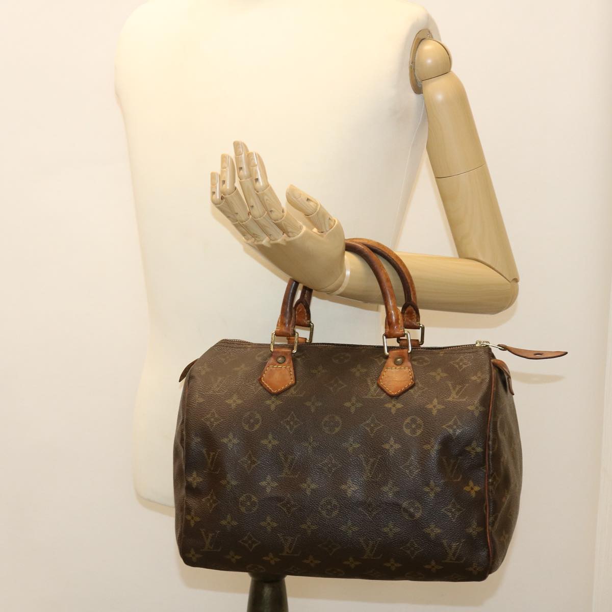 LOUIS VUITTON Monogram Speedy 30 Hand Bag M41526 LV Auth 39584