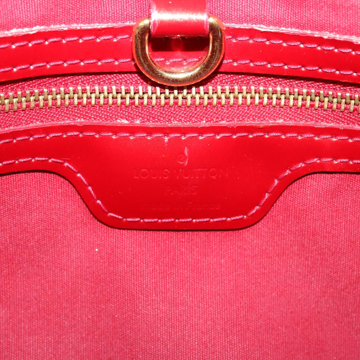 LOUIS VUITTON Monogram Vernis Wilshire PM Hand Bag Red M93642 LV Auth 39604
