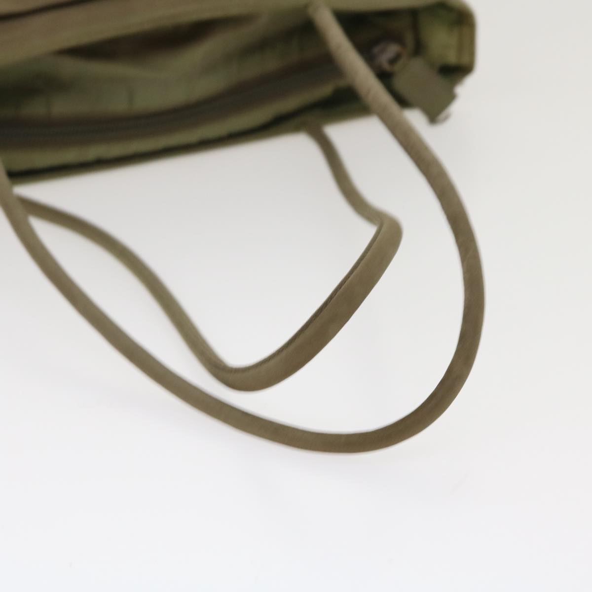 PRADA Shoulder Bag Nylon Khaki Auth 39611