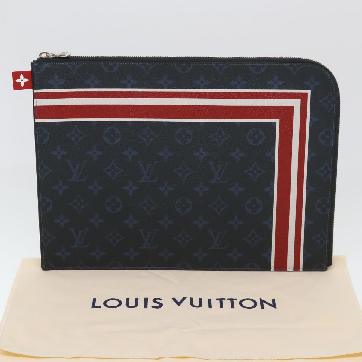 LOUIS VUITTON Monogram Cobalt Pochette Jules GM Clutch Bag M61679 LV Auth 39631A