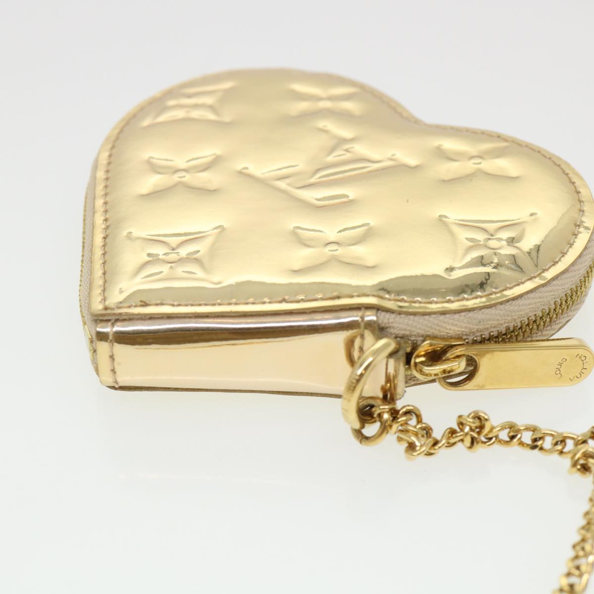 LOUIS VUITTON Monogram Miroir Porte Monnaie Coeur Coin Purse M93567 Auth 39640