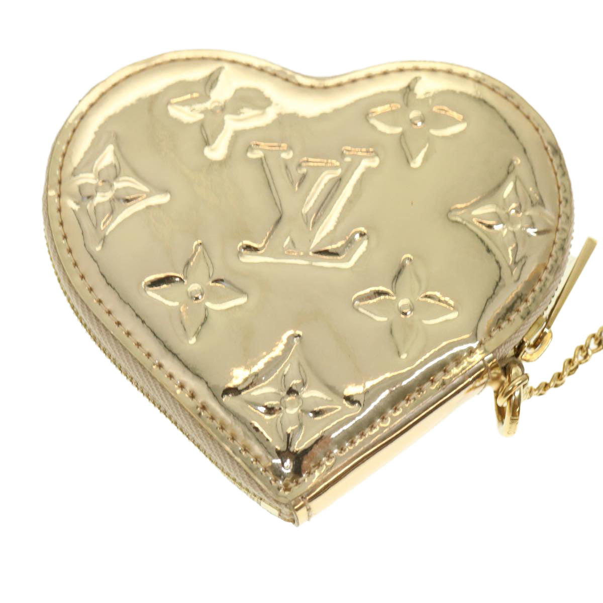 LOUIS VUITTON Monogram Miroir Porte Monnaie Coeur Coin Purse M93567 Auth 39640 - 0