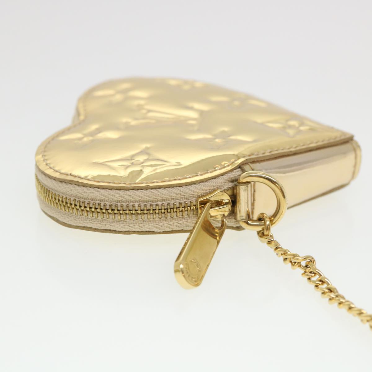 LOUIS VUITTON Monogram Miroir Porte Monnaie Coeur Coin Purse M93567 Auth 39640