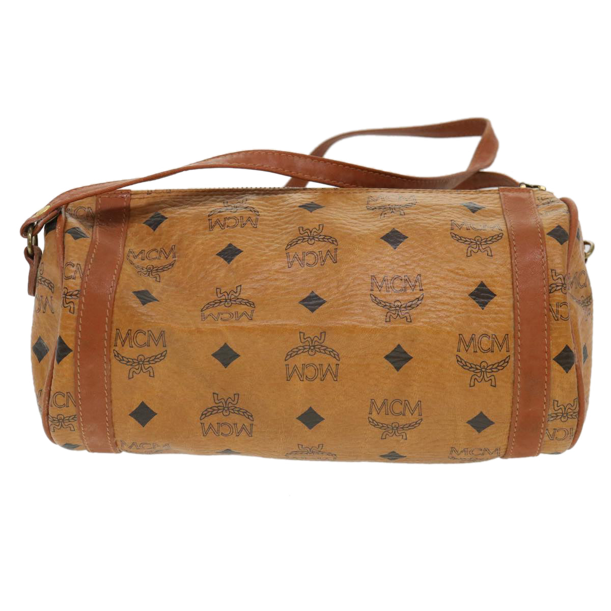 MCM Vicetos Shoulder Bag PVC Leather Brown Auth 39648 - 0