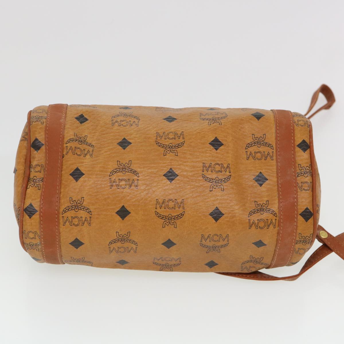 MCM Vicetos Shoulder Bag PVC Leather Brown Auth 39648