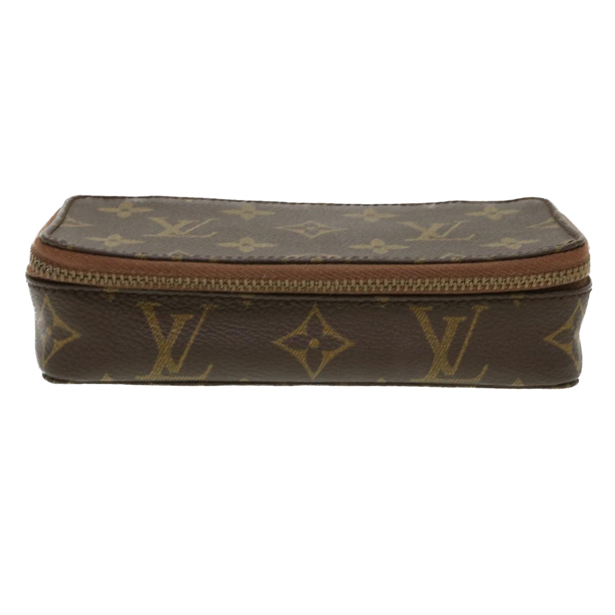 LOUIS VUITTON Monogram Poche Monte Carlo Jewelry Box M47352 LV Auth 39662