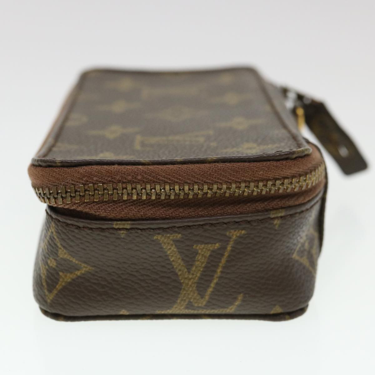 LOUIS VUITTON Monogram Poche Monte Carlo Jewelry Box M47352 LV Auth 39662