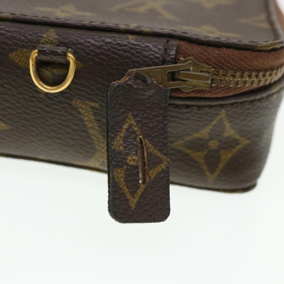 LOUIS VUITTON Monogram Poche Monte Carlo Jewelry Box M47352 LV Auth 39662