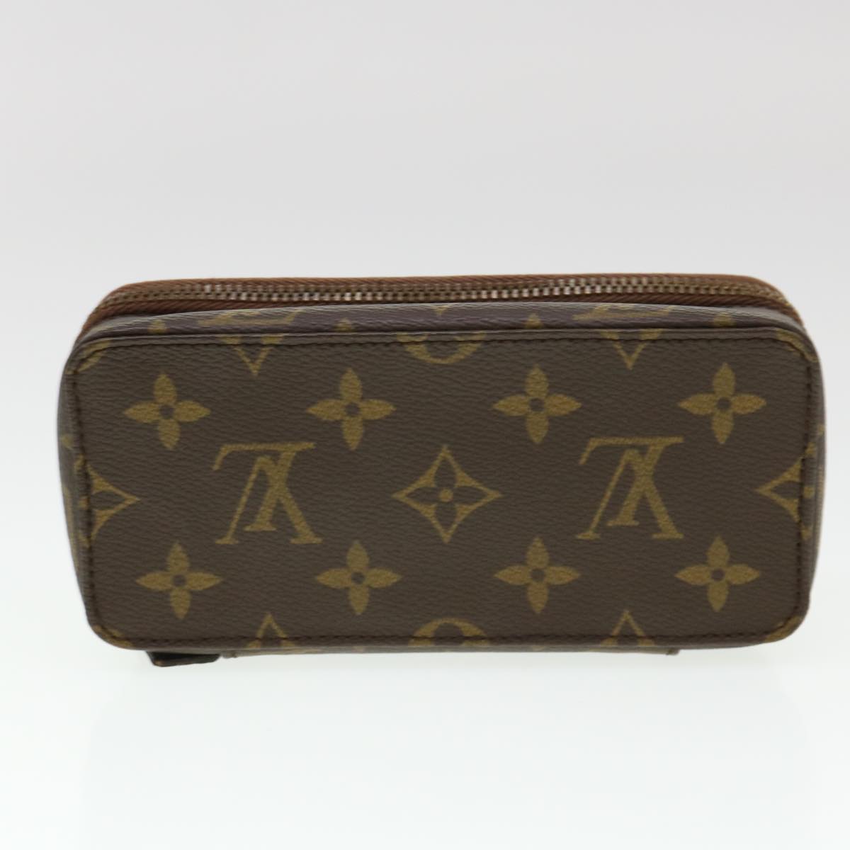 LOUIS VUITTON Monogram Poche Monte Carlo Jewelry Box M47352 LV Auth 39662