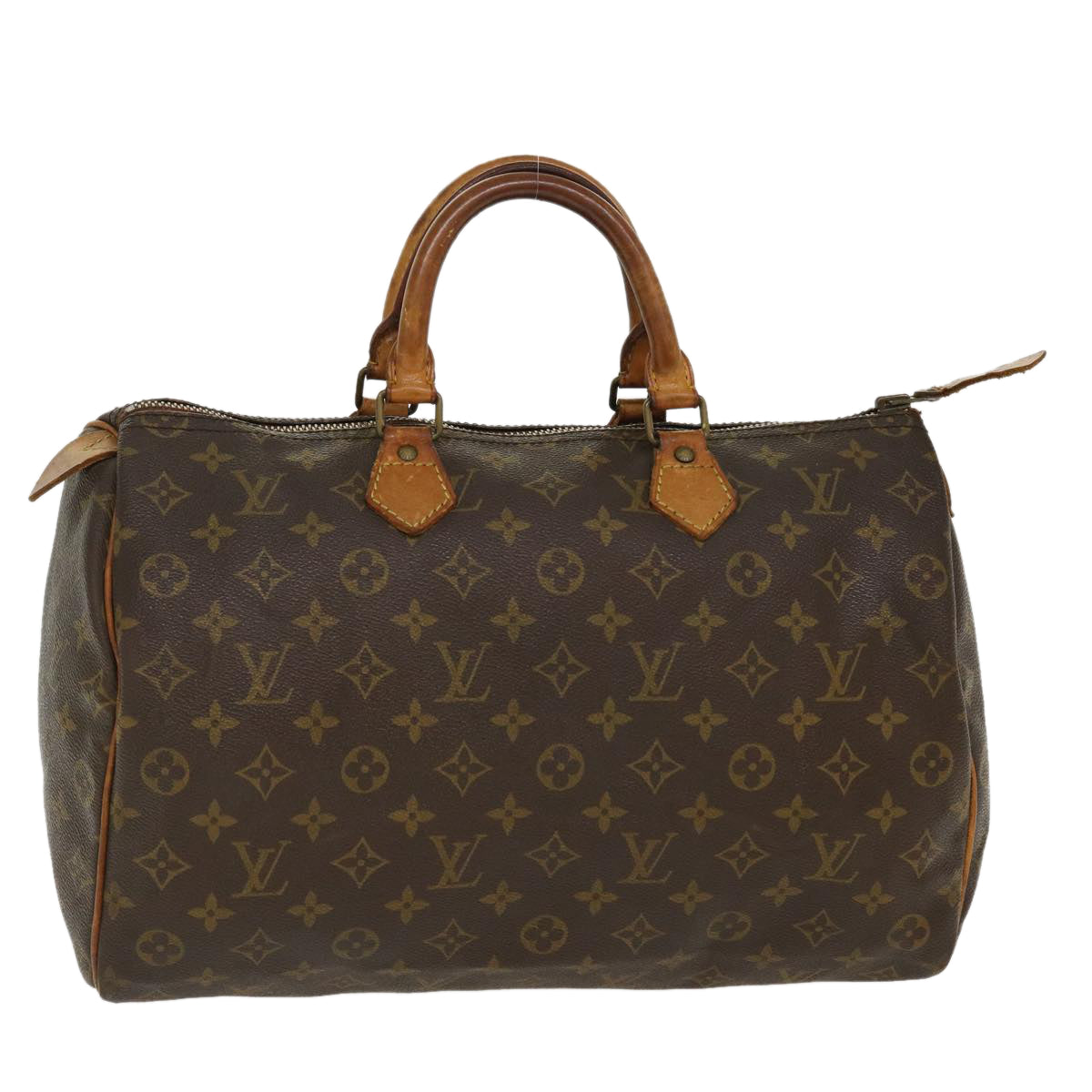 LOUIS VUITTON Monogram Speedy 35 Hand Bag M41524 LV Auth 39663