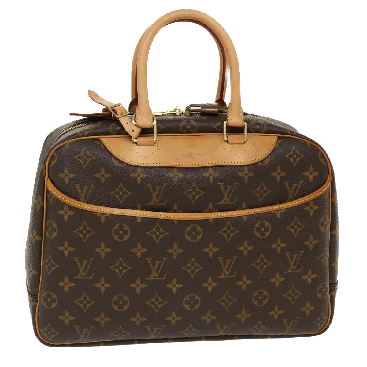 LOUIS VUITTON Monogram Deauville Hand Bag M47270 LV Auth 39669