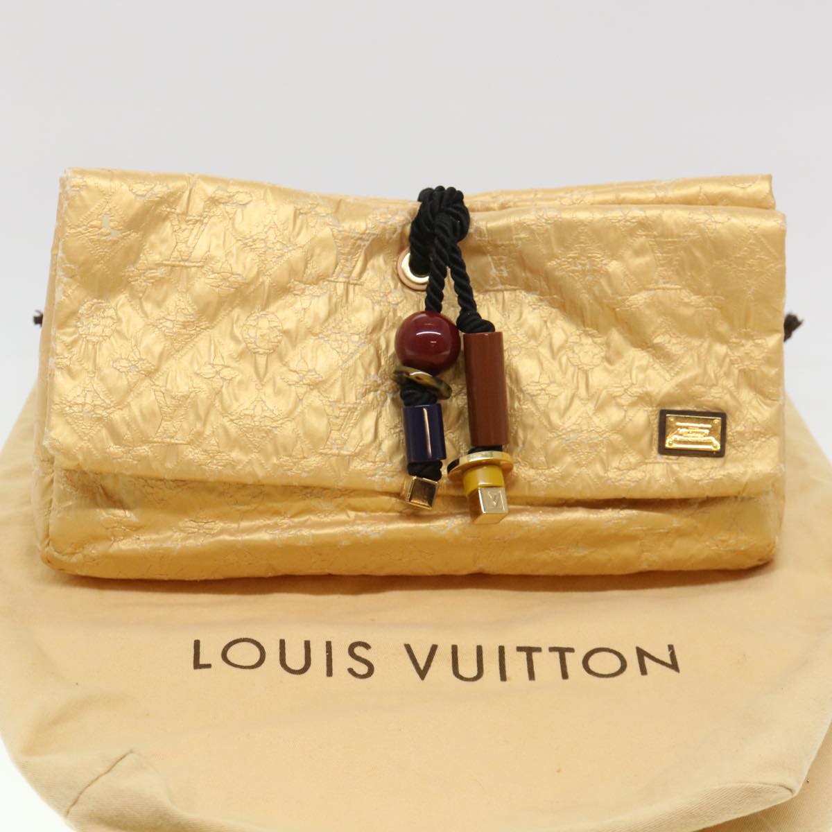 LOUIS VUITTON Monogram Limelight African Queen Clutch Bag M95993 LV Auth 39681