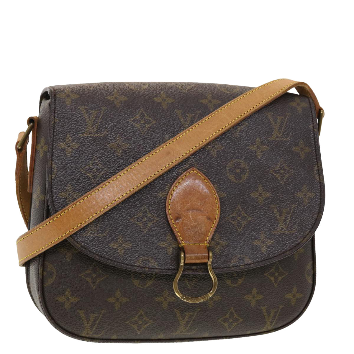 LOUIS VUITTON Monogram Saint Cloud GM Shoulder Bag M51242 LV Auth 39705