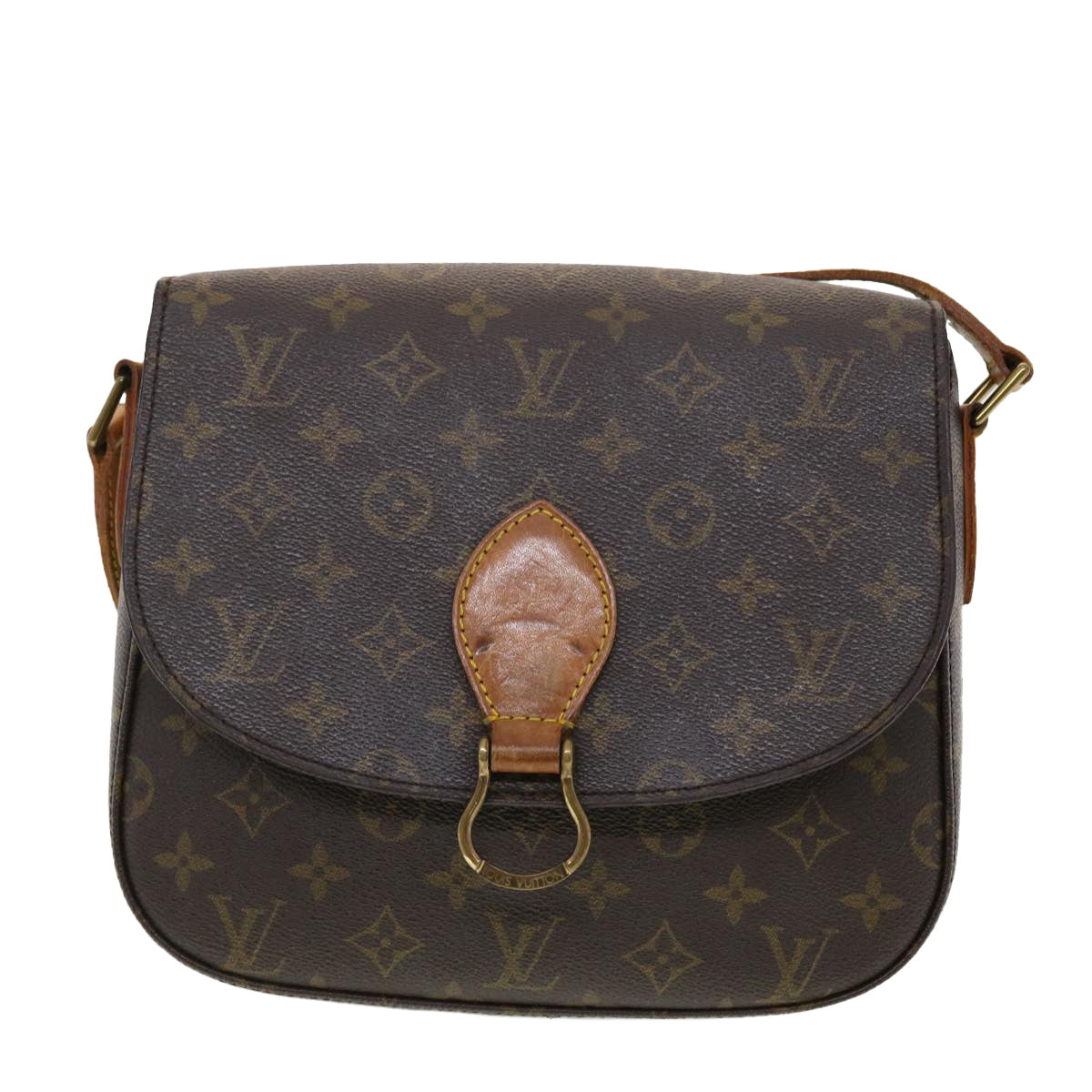 LOUIS VUITTON Monogram Saint Cloud GM Shoulder Bag M51242 LV Auth 39705