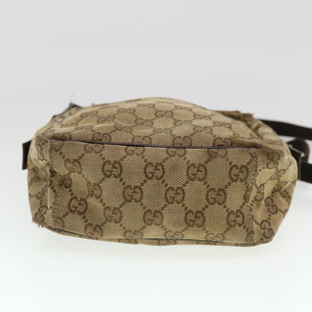 GUCCI GG Canvas Shoulder Bag Beige 0316 002058 Auth 39712