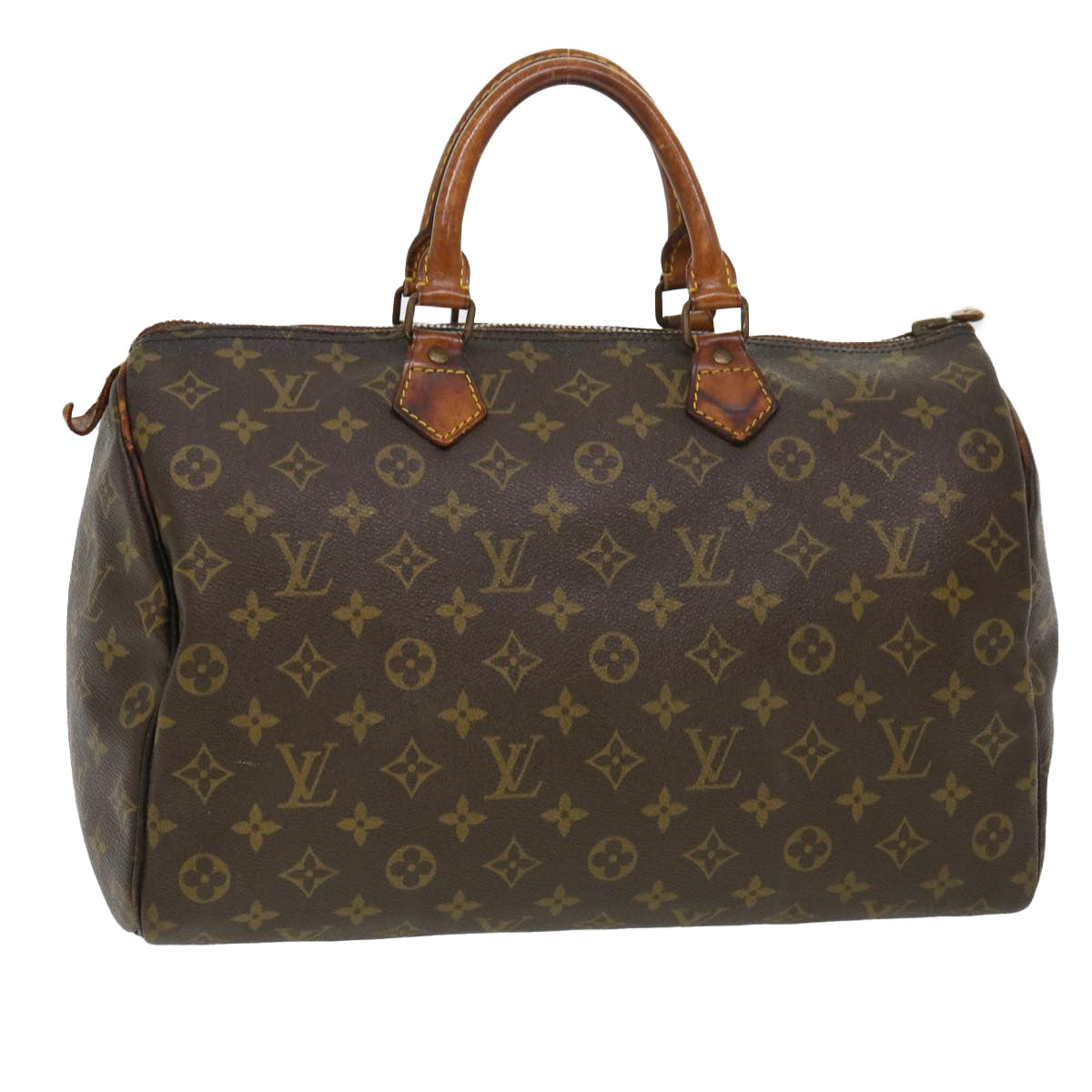 LOUIS VUITTON Monogram Speedy 35 Hand Bag M41524 LV Auth 39714