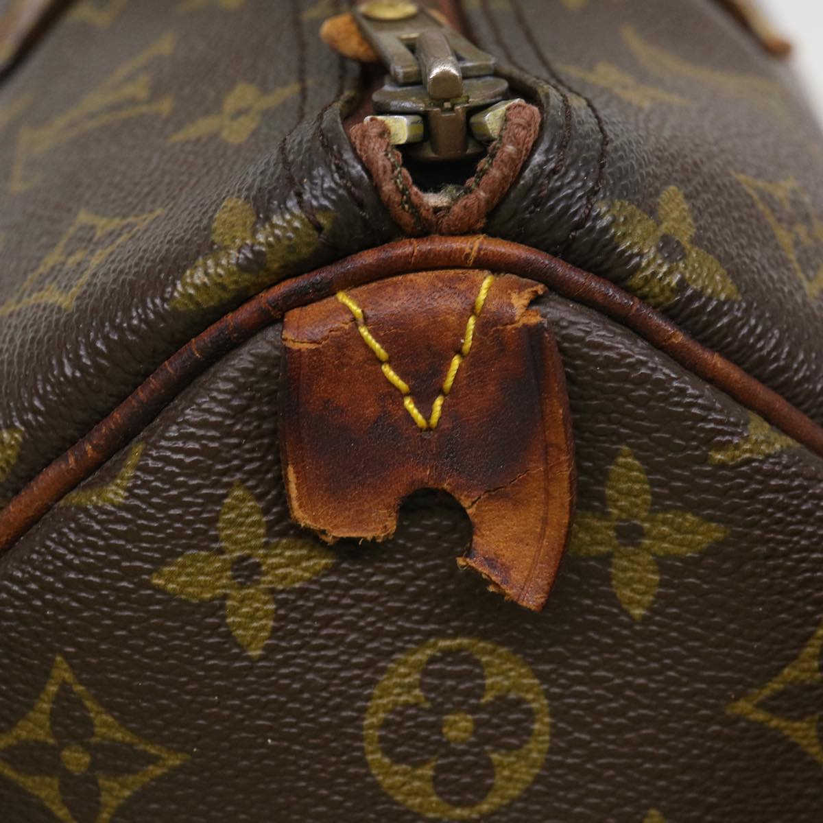 LOUIS VUITTON Monogram Speedy 35 Hand Bag M41524 LV Auth 39714