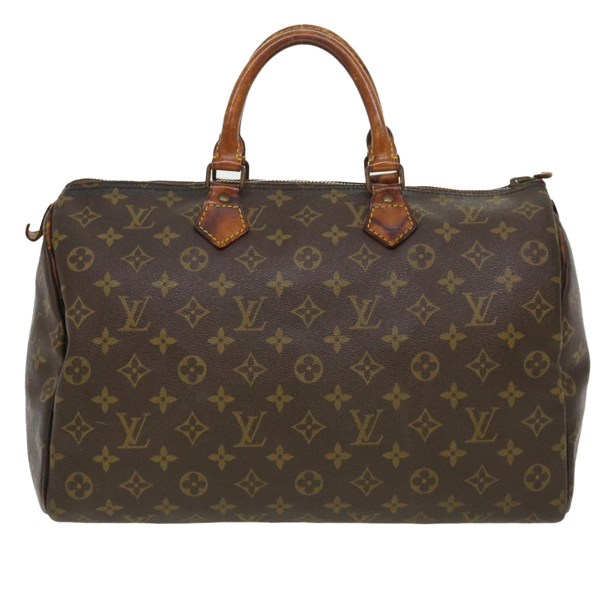 LOUIS VUITTON Monogram Speedy 35 Hand Bag M41524 LV Auth 39714