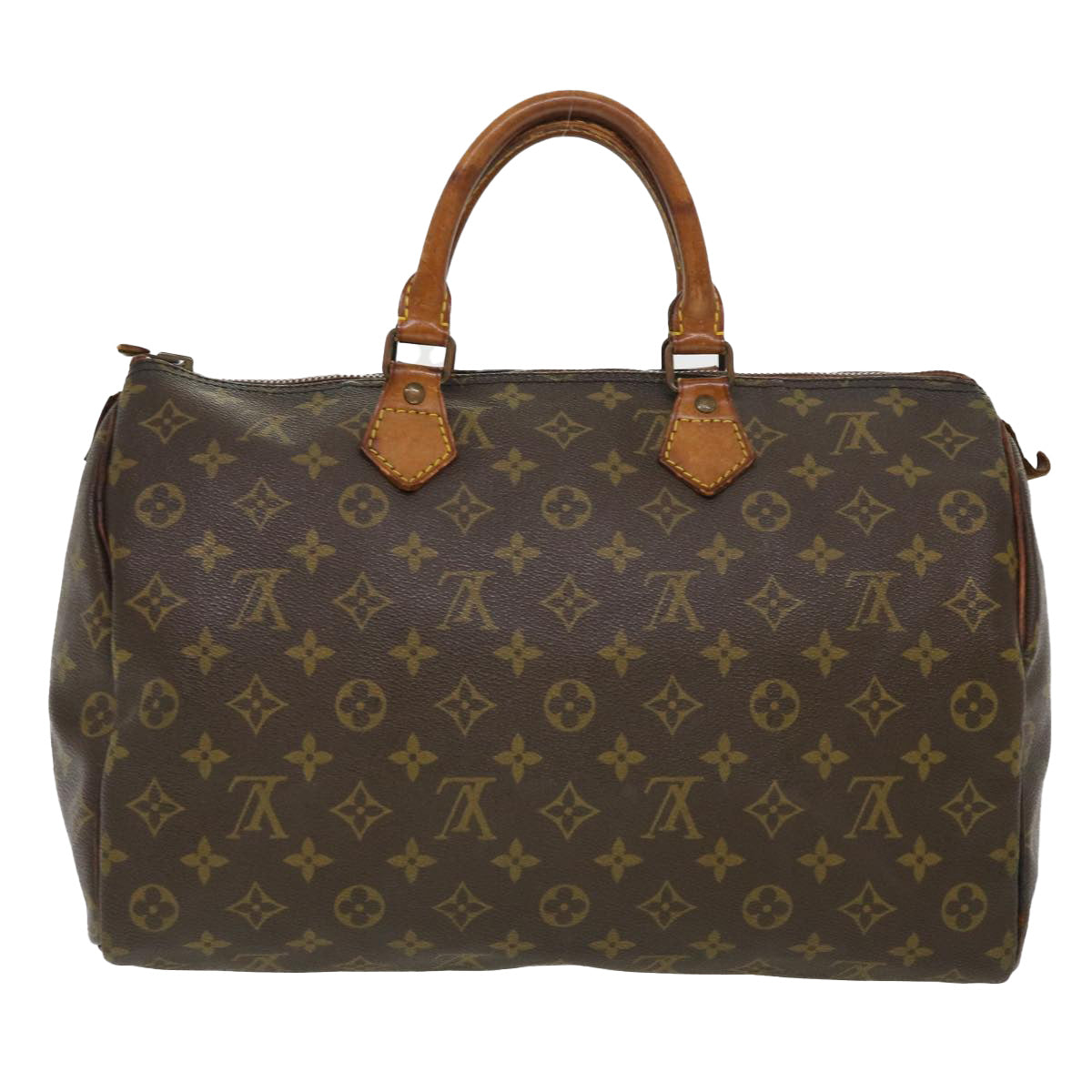 LOUIS VUITTON Monogram Speedy 35 Hand Bag M41524 LV Auth 39714