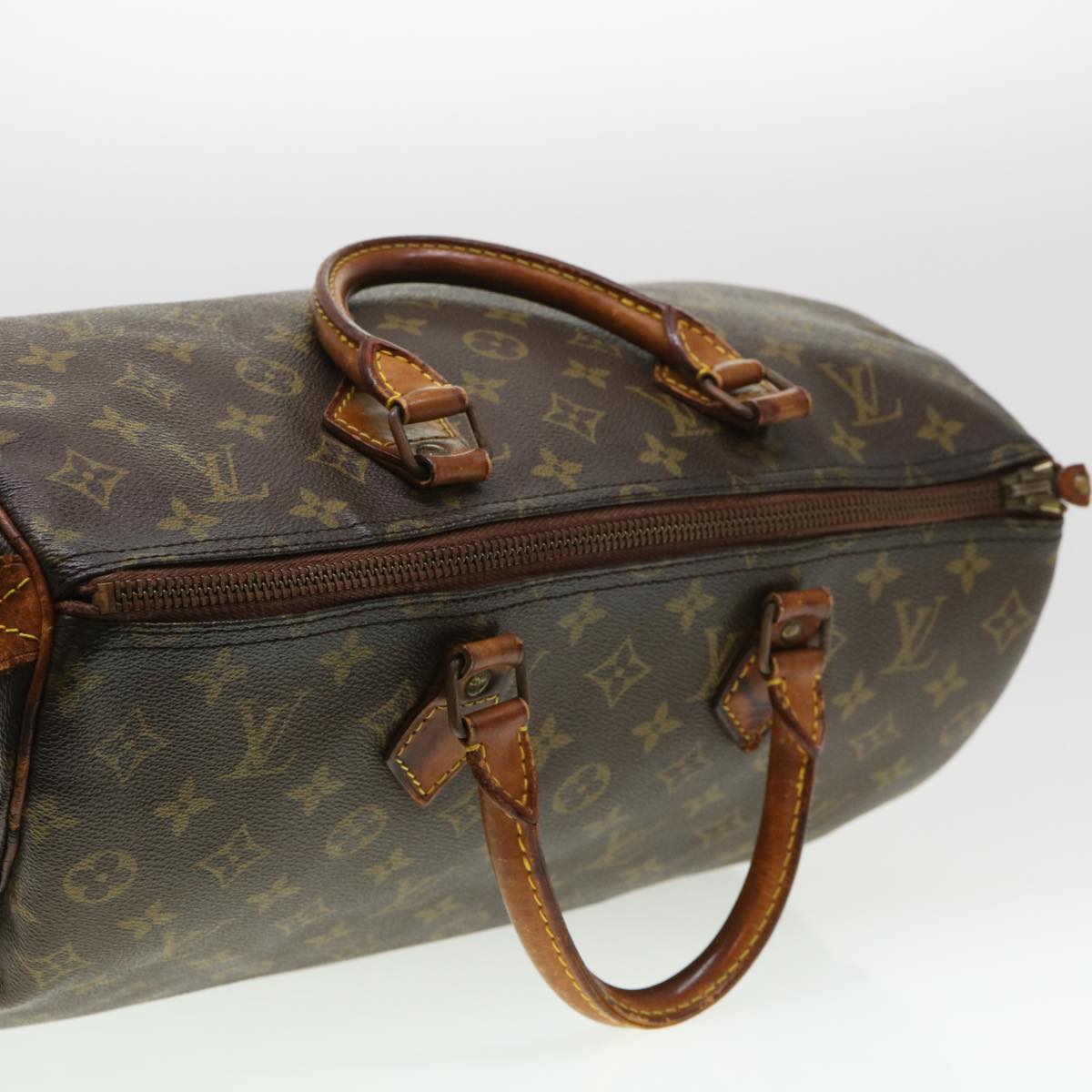 LOUIS VUITTON Monogram Speedy 35 Hand Bag M41524 LV Auth 39714