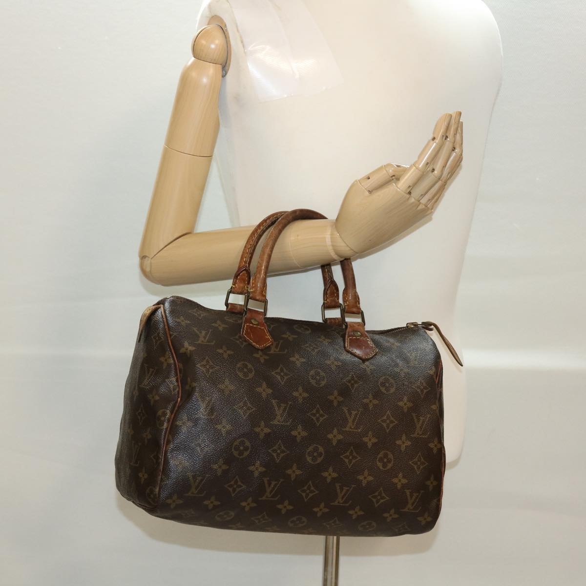 LOUIS VUITTON Monogram Speedy 30 Hand Bag M41526 LV Auth 39731