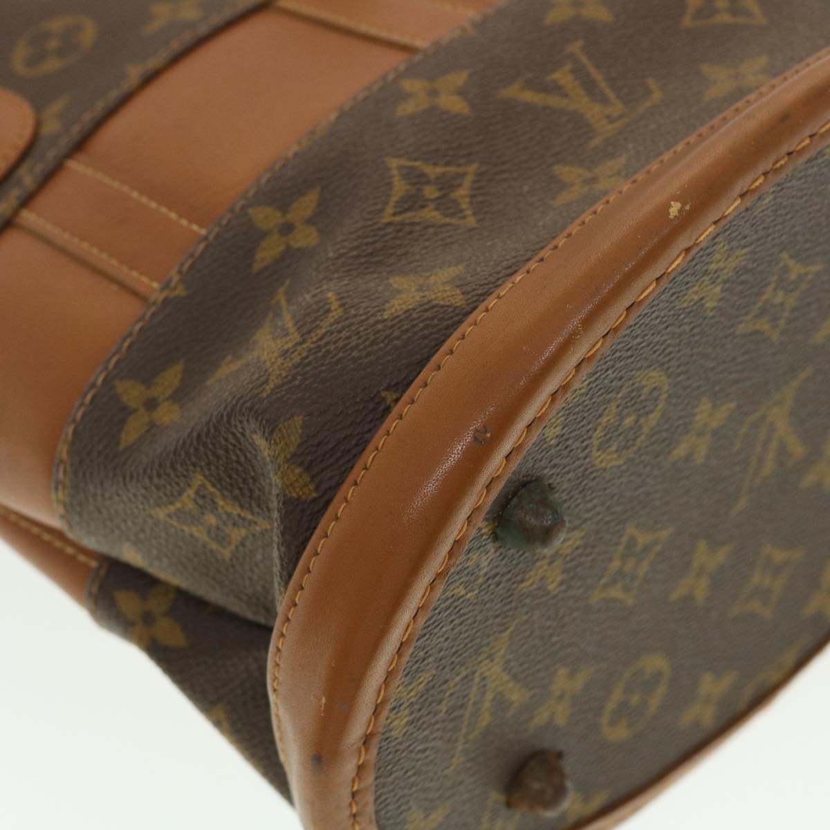 LOUIS VUITTON Monogram Bucket PM Shoulder Bag USA limited M42238 LV Auth 39744