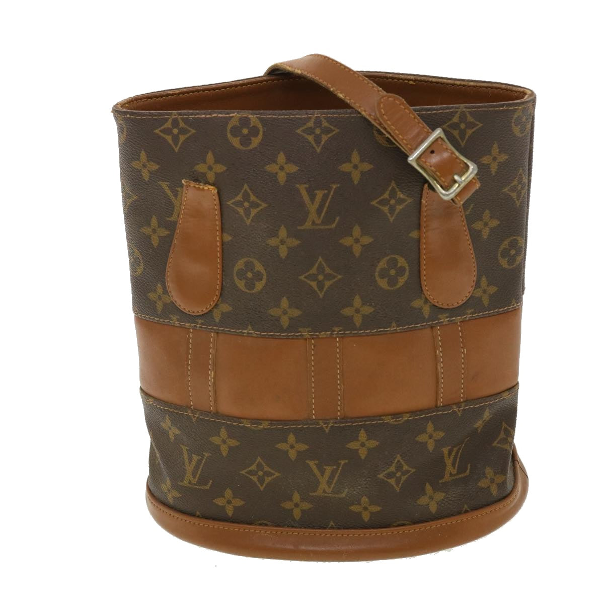 LOUIS VUITTON Monogram Bucket PM Shoulder Bag USA limited M42238 LV Auth 39744