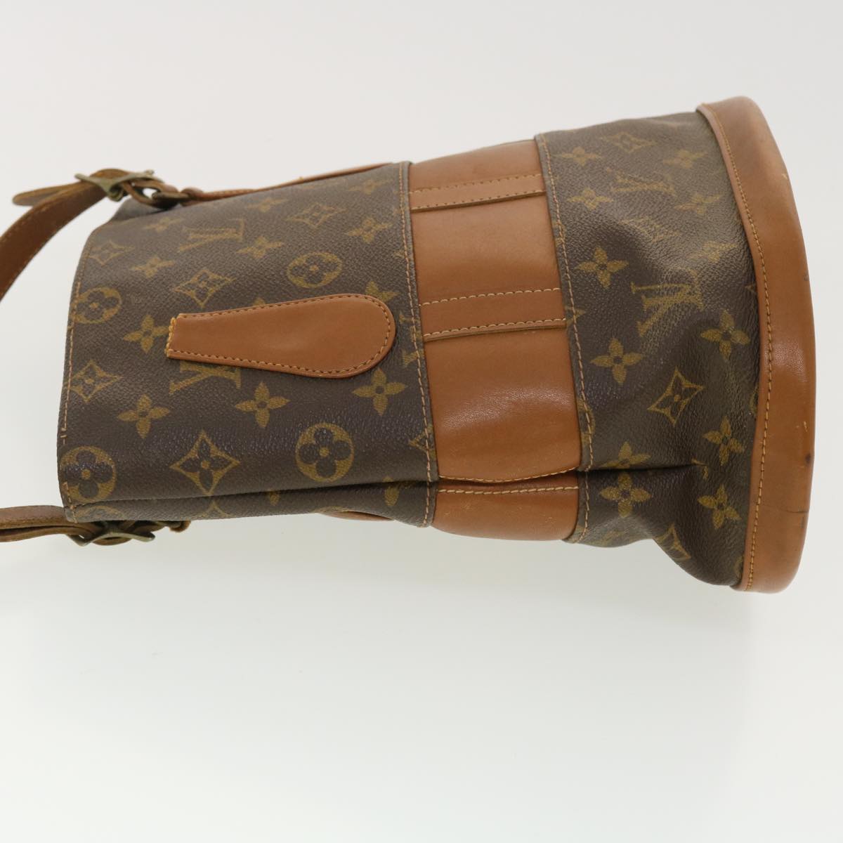 LOUIS VUITTON Monogram Bucket PM Shoulder Bag USA limited M42238 LV Auth 39744