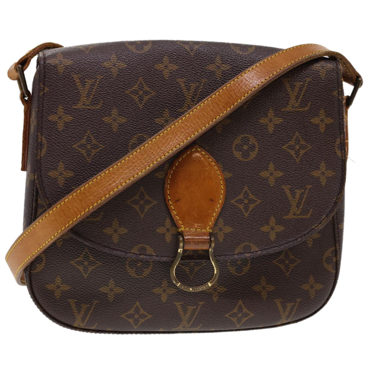 LOUIS VUITTON Monogram Saint Cloud GM Shoulder Bag M51242 LV Auth 39748