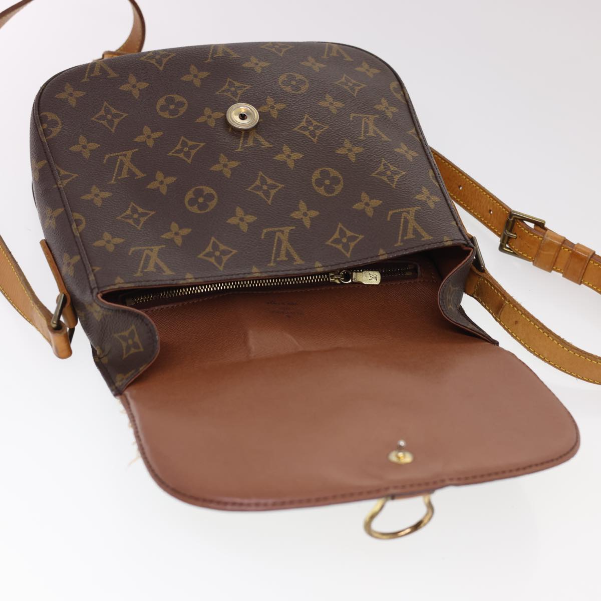 LOUIS VUITTON Monogram Saint Cloud GM Shoulder Bag M51242 LV Auth 39748