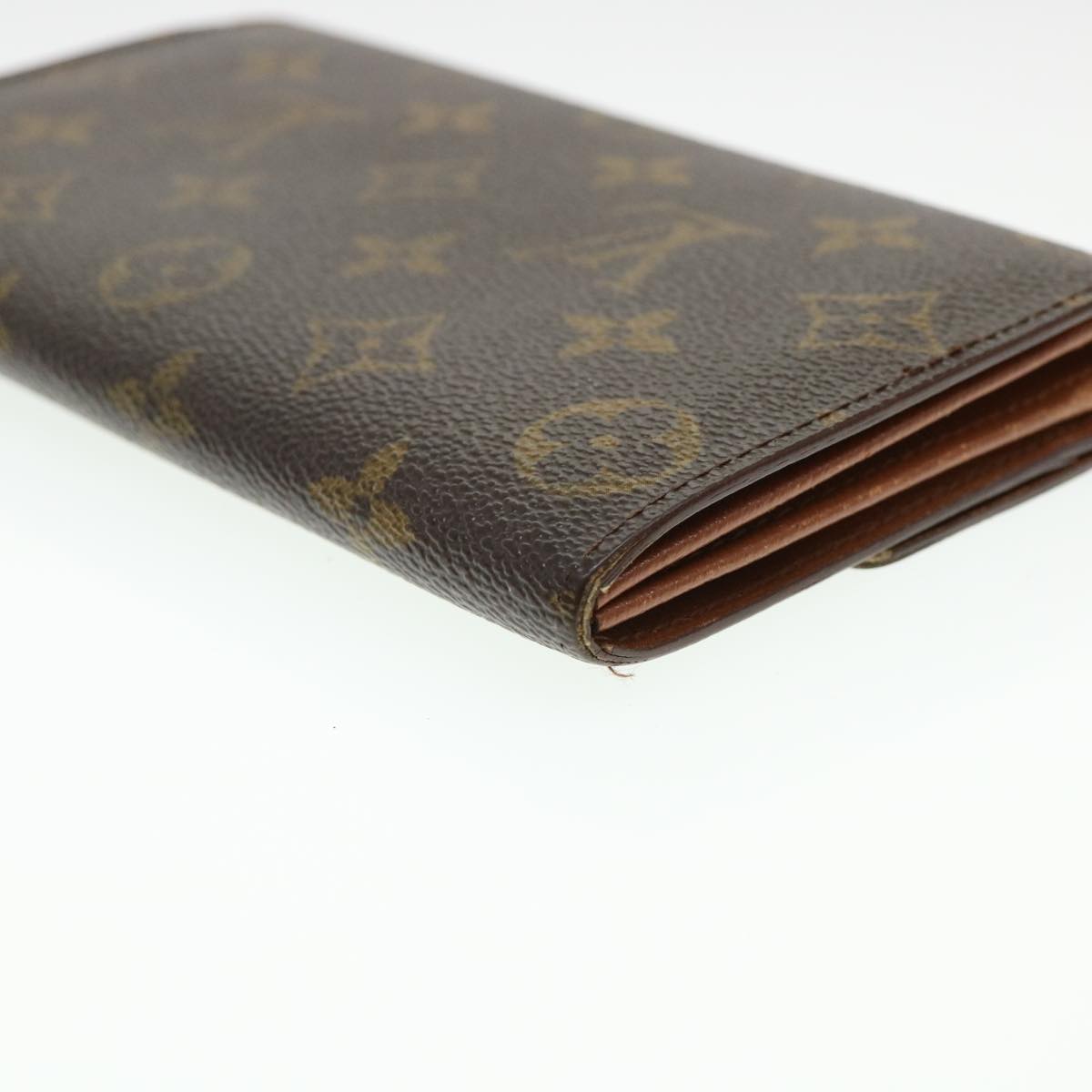 LOUIS VUITTON Monogram Portefeuille International Long Wallet M61217 Auth 39797