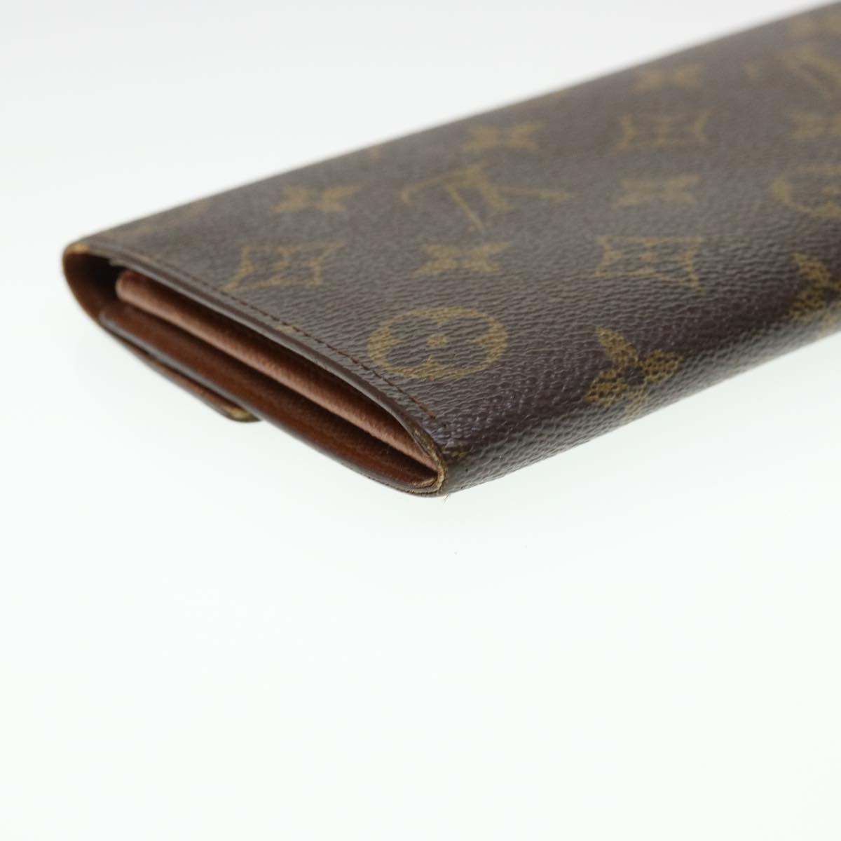 LOUIS VUITTON Monogram Portefeuille International Long Wallet M61217 Auth 39797