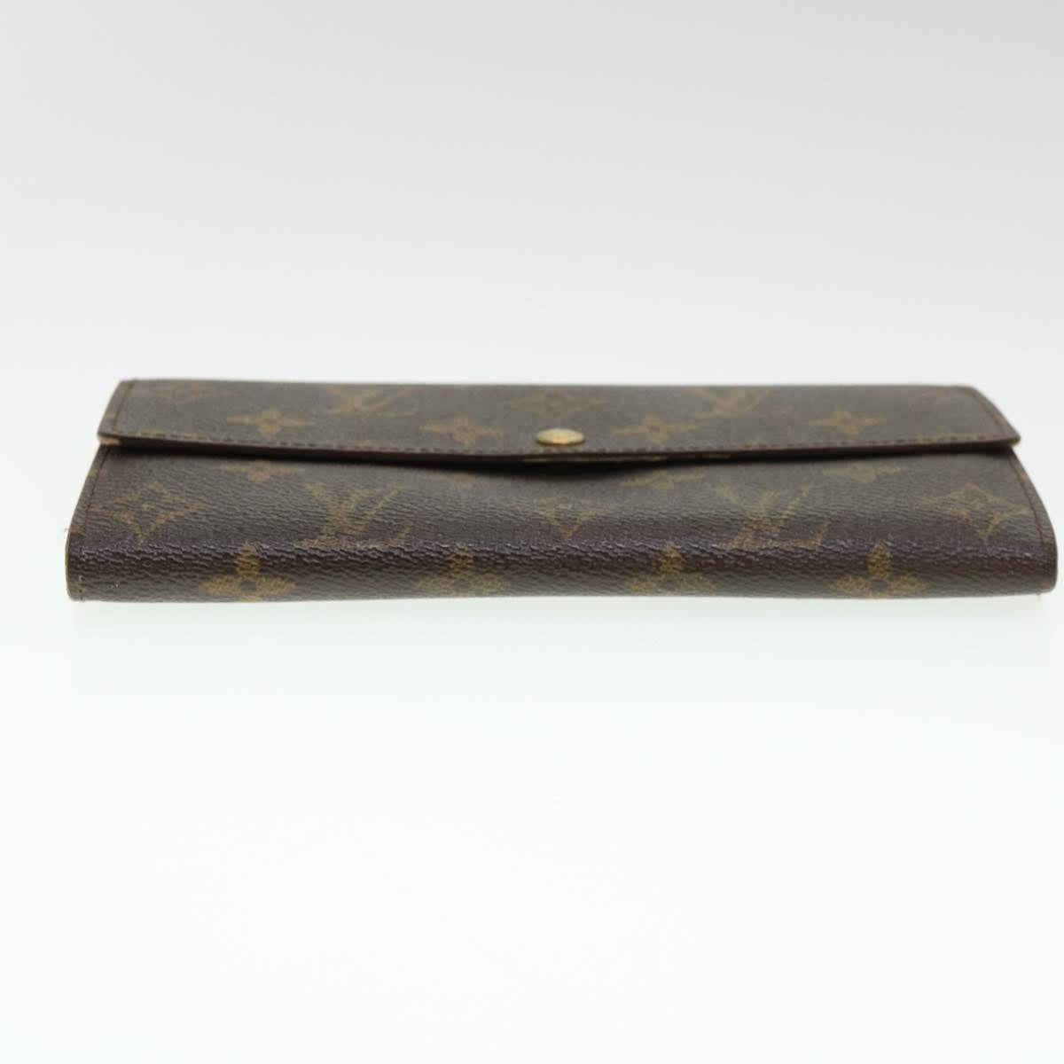 LOUIS VUITTON Monogram Portefeuille International Long Wallet M61217 Auth 39797