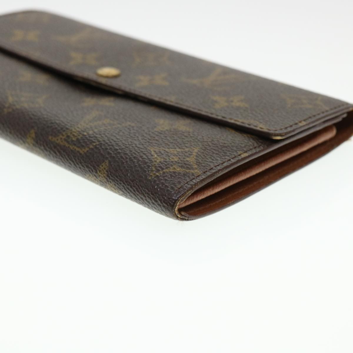 LOUIS VUITTON Monogram Portefeuille International Long Wallet M61217 Auth 39797