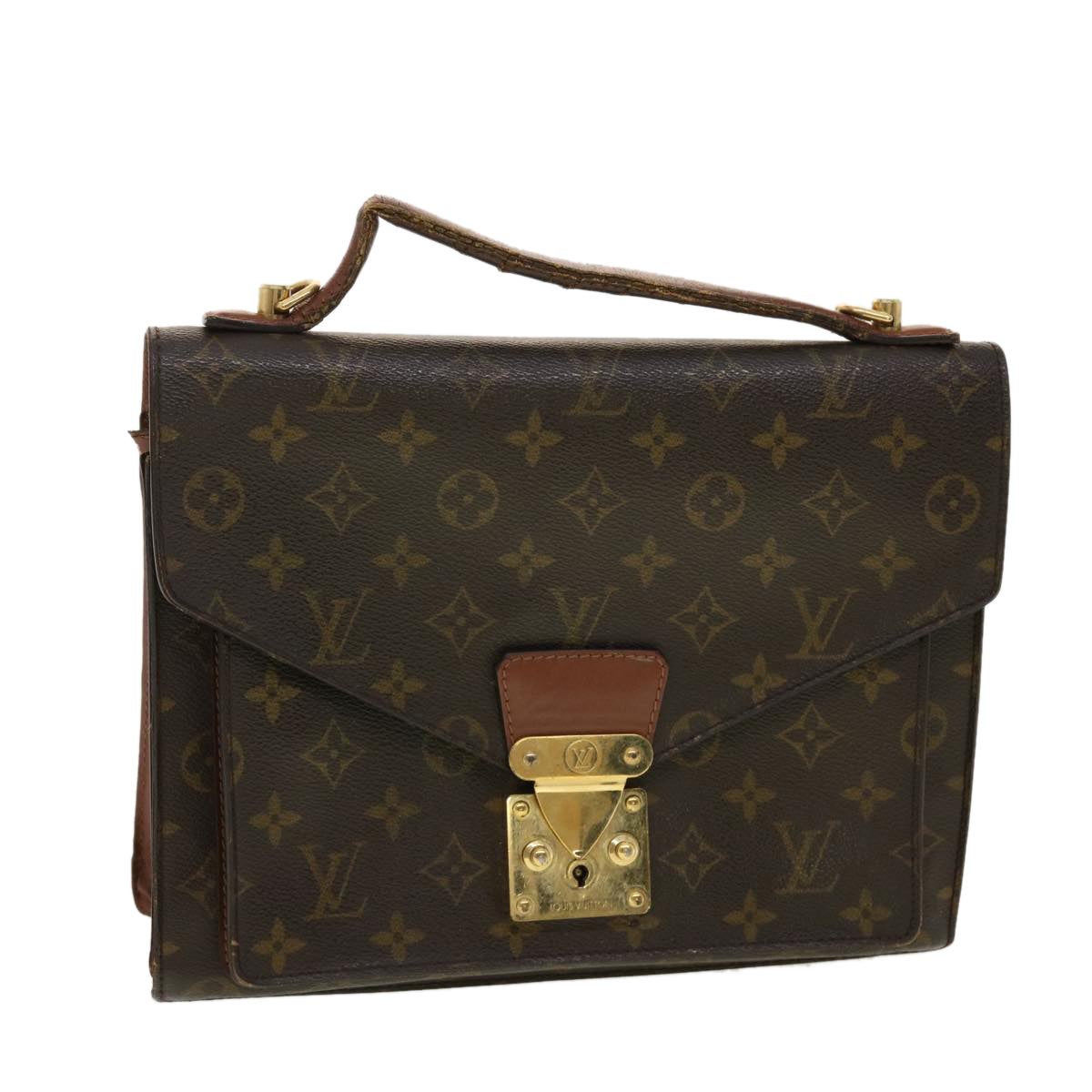 LOUIS VUITTON Monogram Monceau Hand Bag 2way M51185 LV Auth 39810