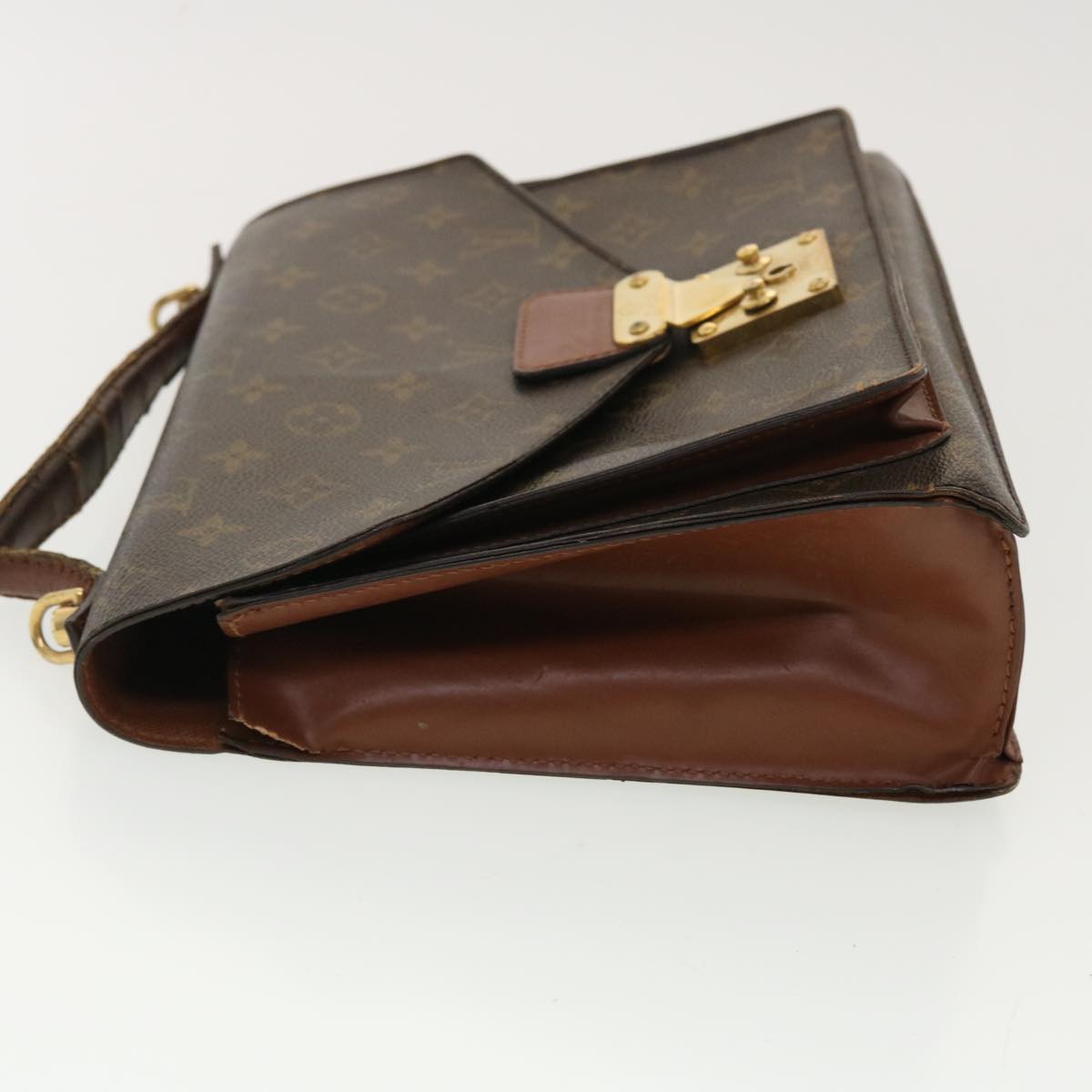 LOUIS VUITTON Monogram Monceau Hand Bag 2way M51185 LV Auth 39810