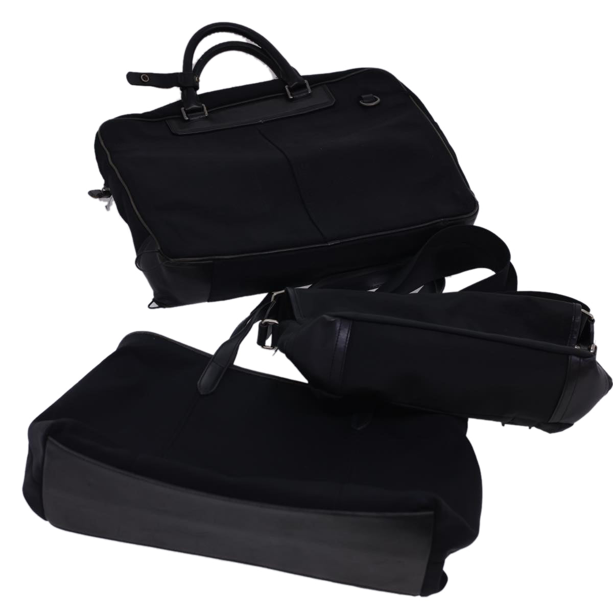 Coach Shoulder Bag Nylon 3Set Black Auth 39847 - 0