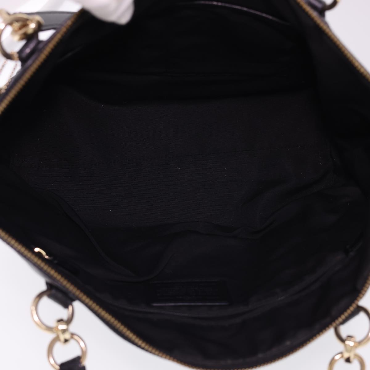 Coach Shoulder Bag 2way Leather 3Set White Black beige Auth 39856