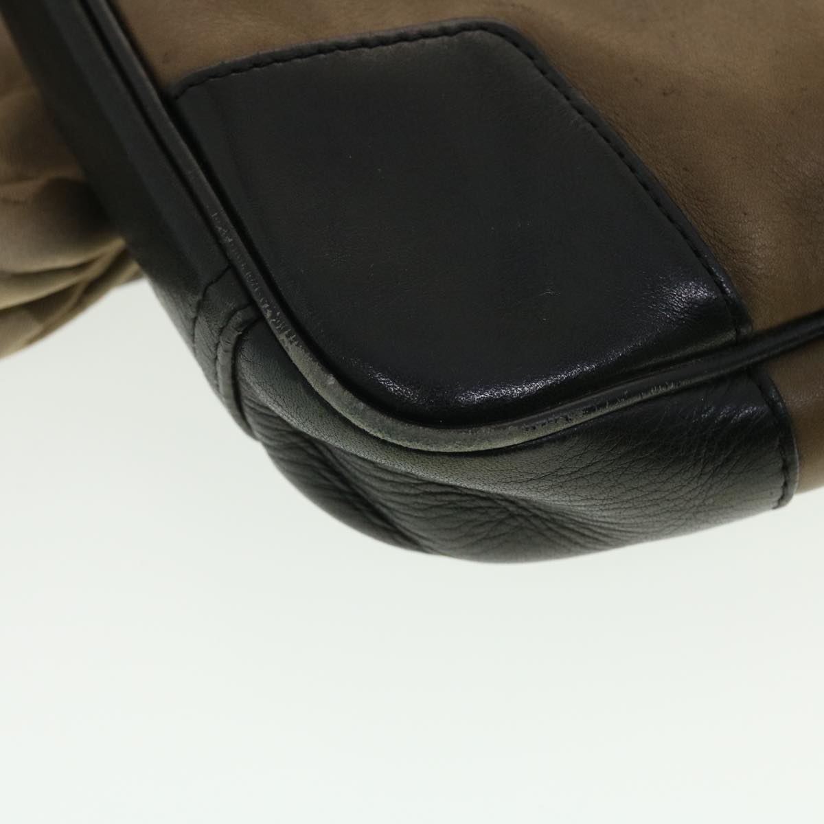 Coach Signature Canvas Shoulder Bag Nylon Leather 3Set Beige Brown Auth 39862