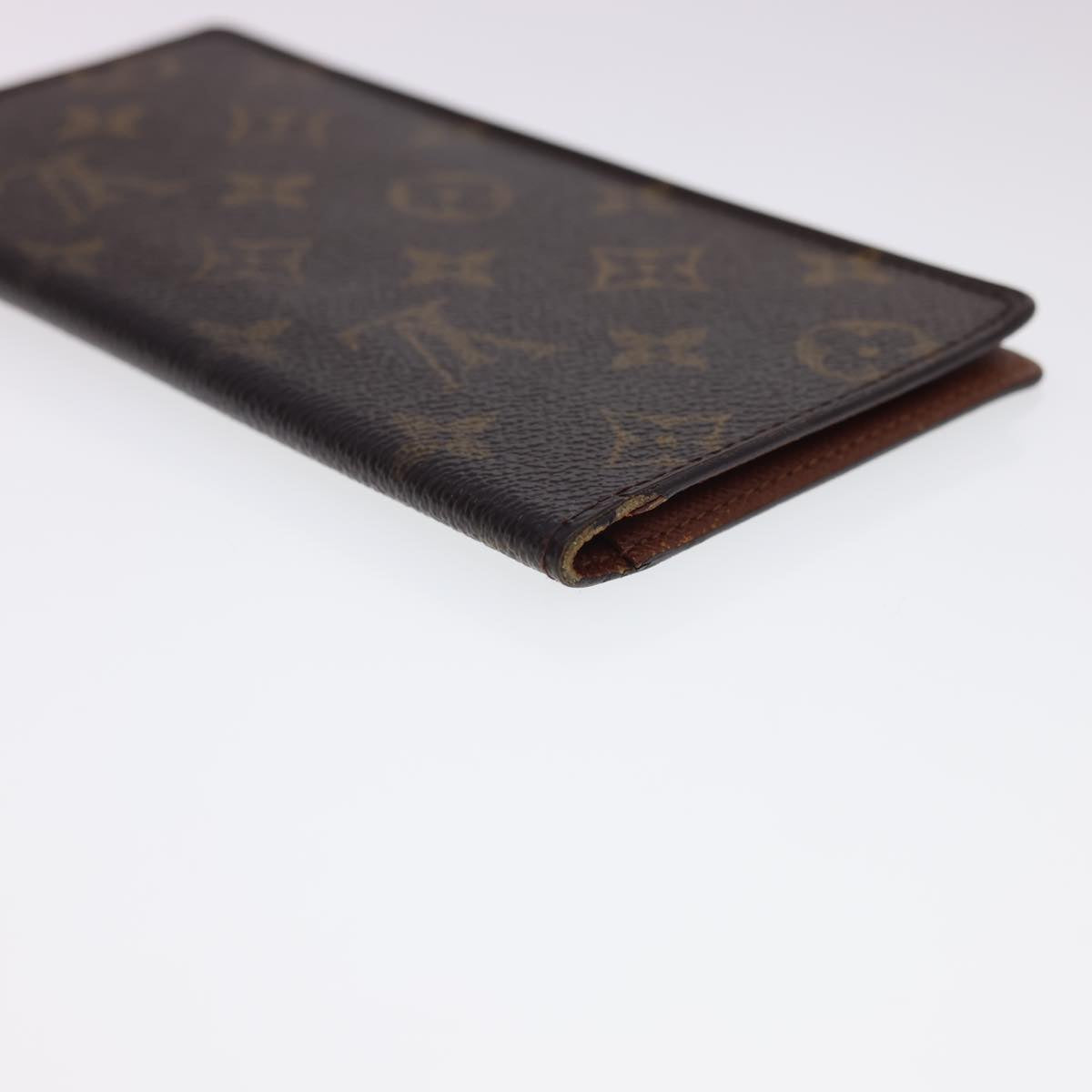 LOUIS VUITTON Monogram Porte Valeurs Cartes Credit Wallet M61823 LV Auth 39871