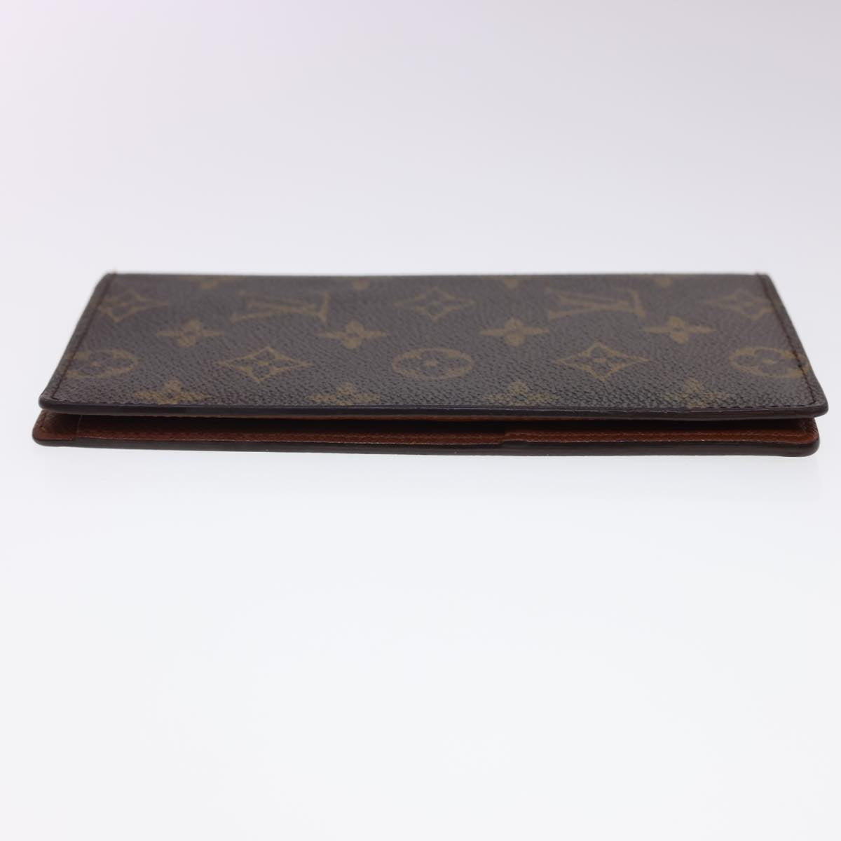 LOUIS VUITTON Monogram Porte Valeurs Cartes Credit Wallet M61823 LV Auth 39871