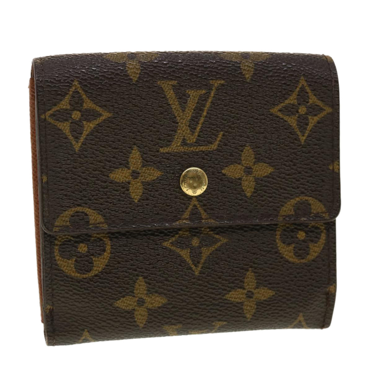 LOUIS VUITTON Monogram Portefeuille Elise Wallet M61654 LV Auth 39872