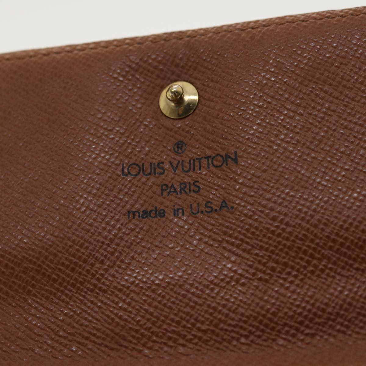 LOUIS VUITTON Monogram Portefeuille Elise Wallet M61654 LV Auth 39872