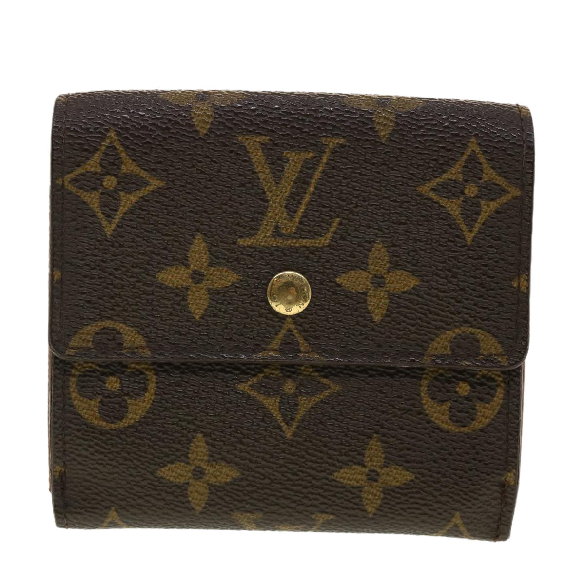 LOUIS VUITTON Monogram Portefeuille Elise Wallet M61654 LV Auth 39872